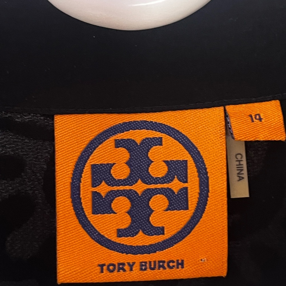 Tory Burch Black Velvet Burnout Tunic - Picture 10 of 11